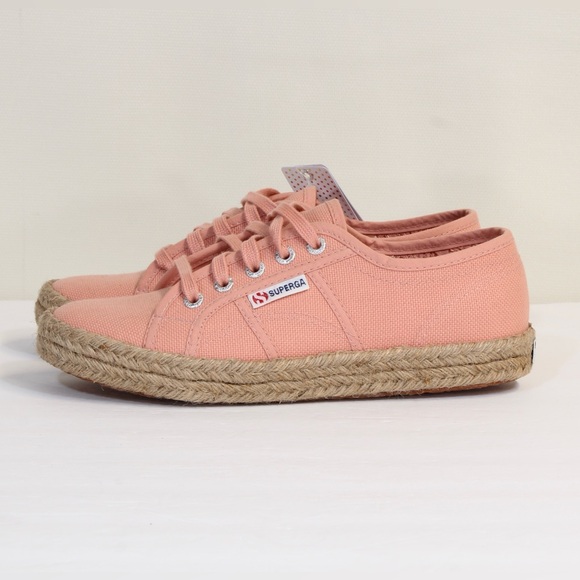 Superga 2750 Rope Dusty Pink Unisex Canvas Sneakers NWT - Picture 7 of 10